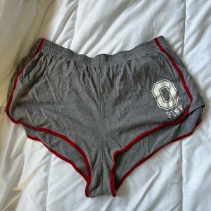 PINK Victoria's Secret Gray Shorts with Red Trim